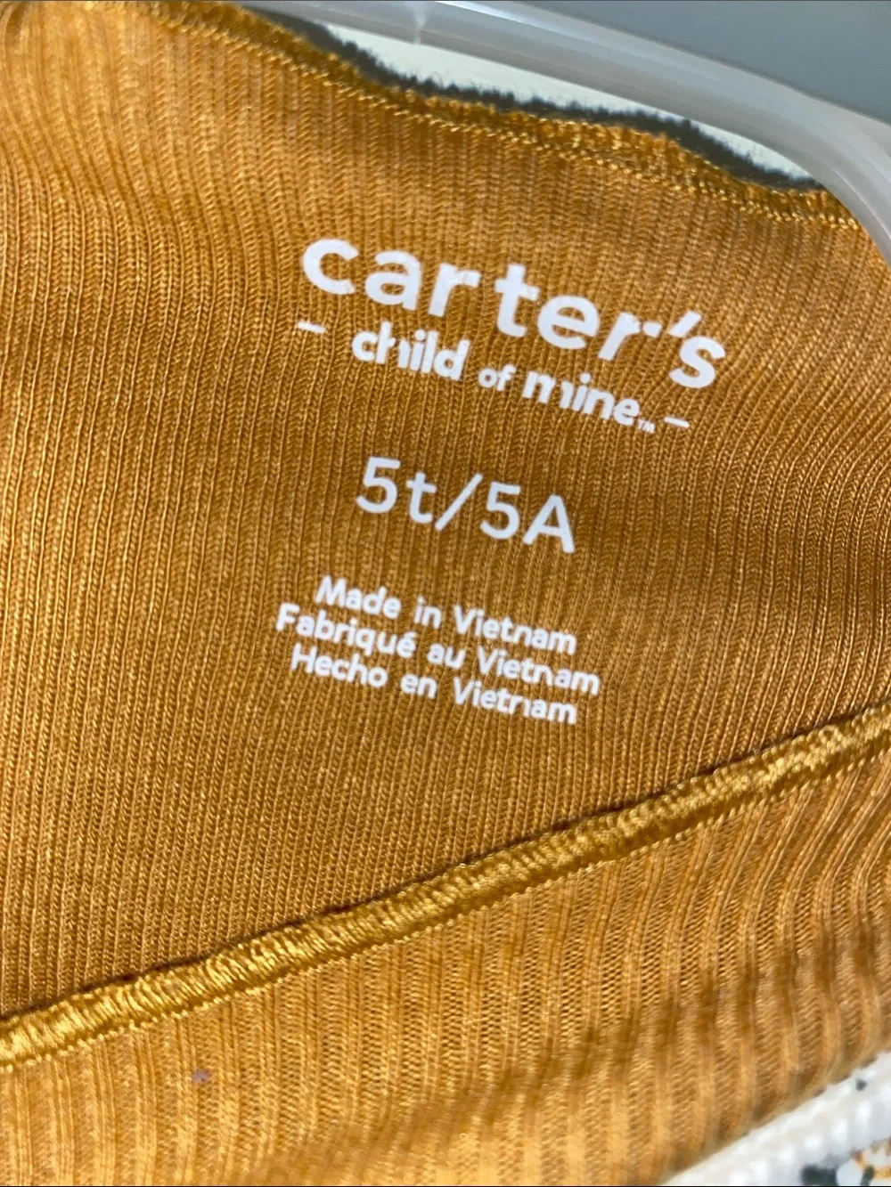 Carter's • Floral • Pinafore Dress • Mustard Top • Size 5T
